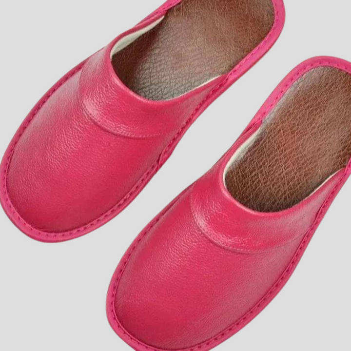 Pantoufles en cuir pour hommes