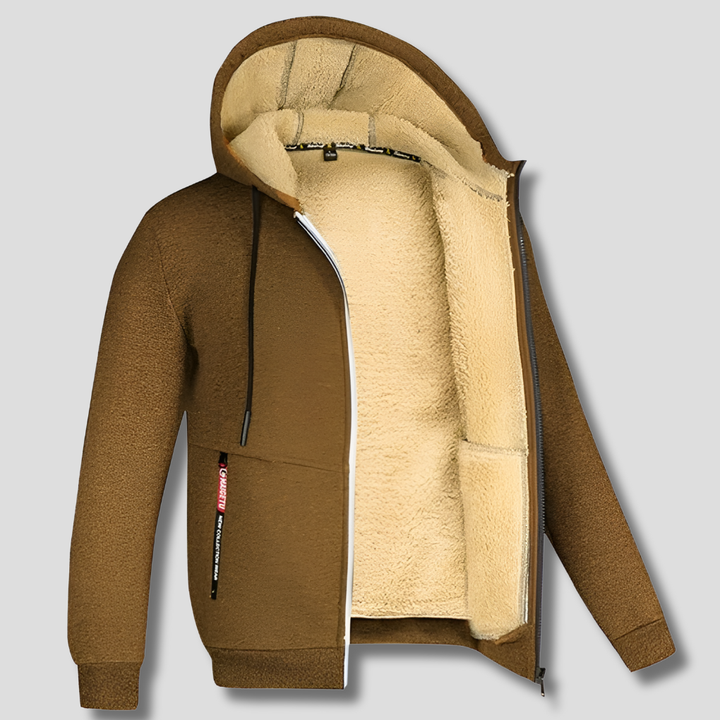 Pull Fleece pour Homme avec Doublure en Fourrure