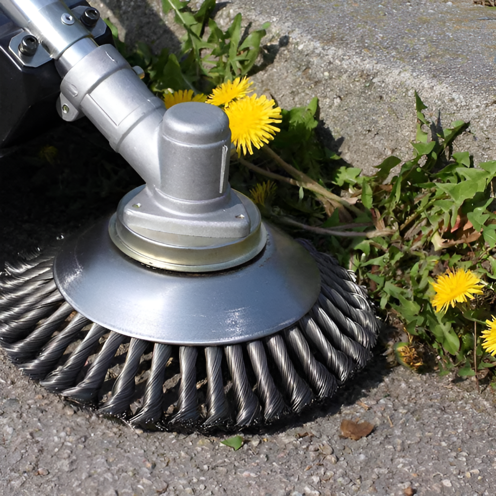 Brosse à mauvaises herbes en acier carbone et taille (brosse uniquement)