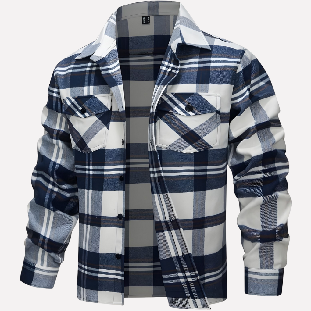 Chemise Flanelle Carree pour Homme