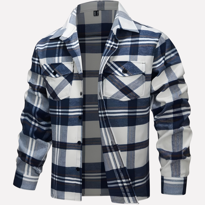 Chemise Flanelle Carree pour Homme