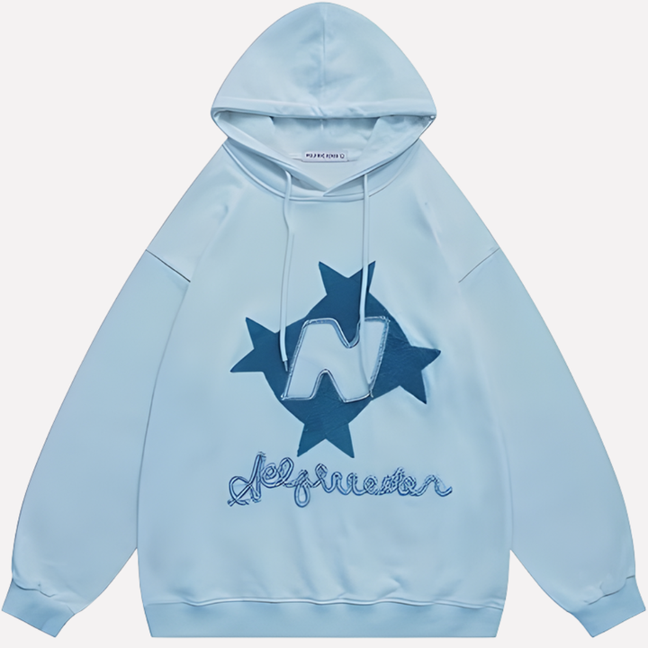 Sweat à Capuche Graphique Oversize Femme