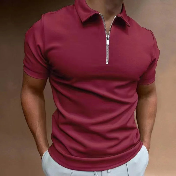 Polo avec Col Zip Modernité Sophistiquée Rencontre Confort Quotidien
