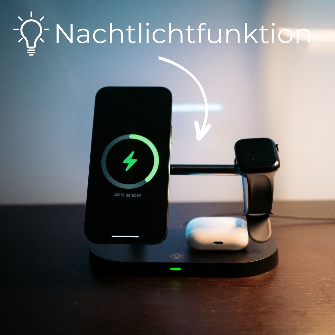 PowerBoost - Station de Charge 3-en-1 Sans Fil pour Recharge Rapide et Sécurisée