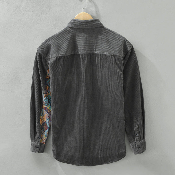 Chemise Vintage Homme à Manches Longues Style Classique avec Attrait Intemporel