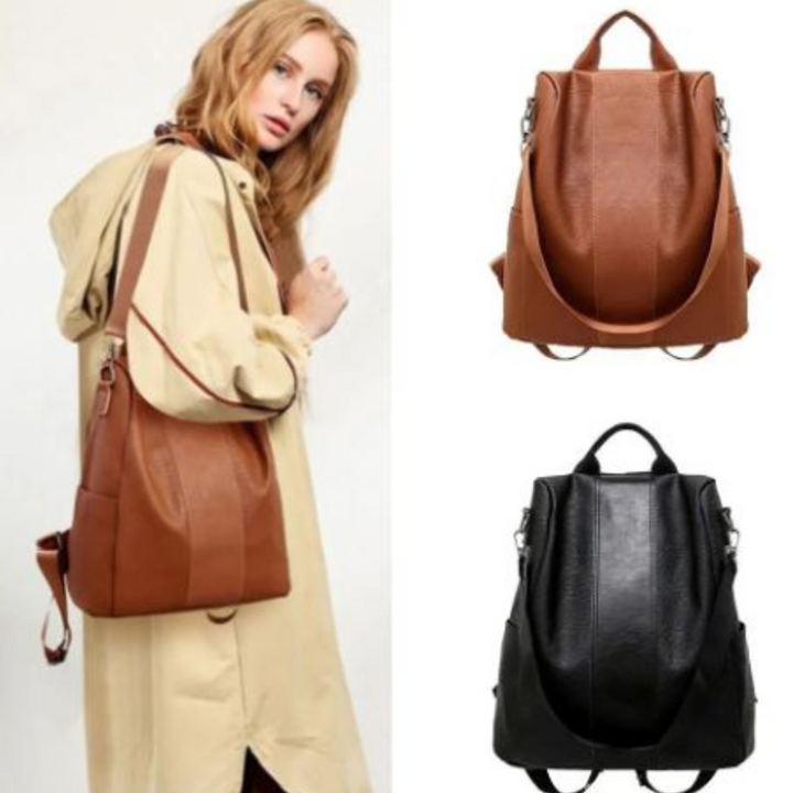 StylishSafe - Sac à dos Anti-Dérobement en Cuir
