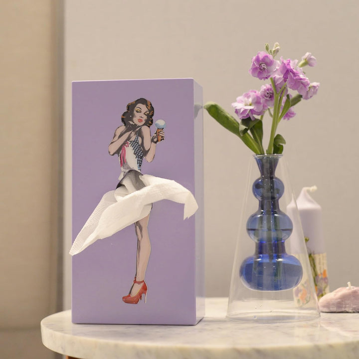 TissuChic - Distributeur de Mouchoirs Vintage avec Effet Flottant Amusant