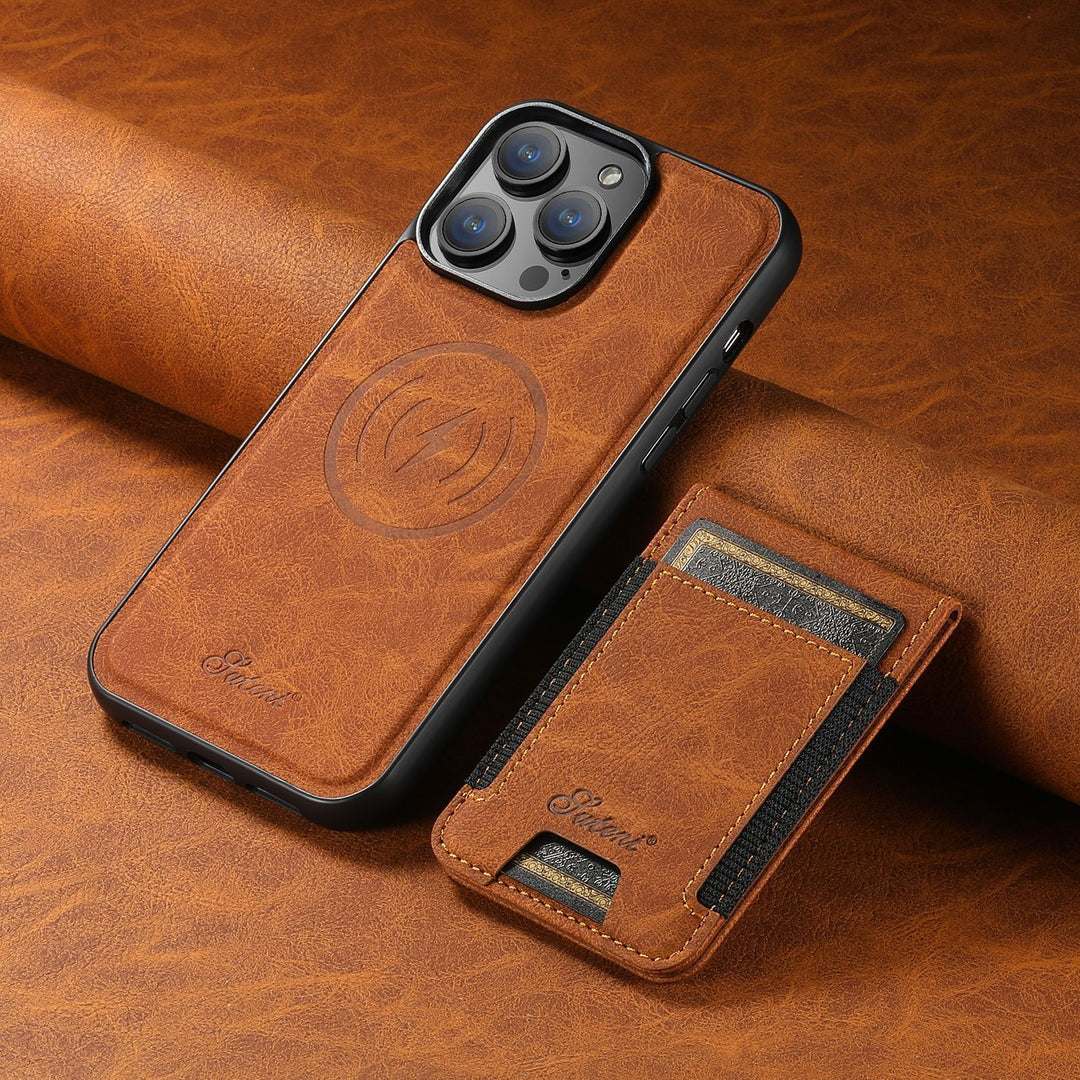 Coque de Téléphone Luxueuse avec Support de Carte