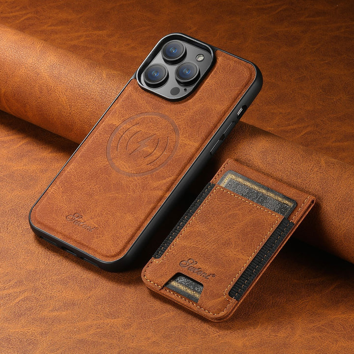 Coque de Téléphone Luxueuse avec Support de Carte