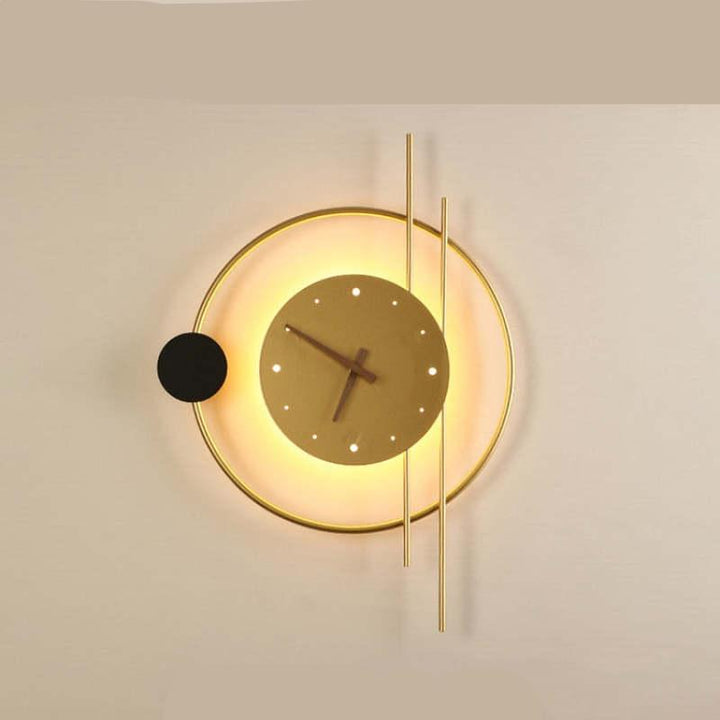 LumiTime - Horloge Mural Chic avec Éclairage LED