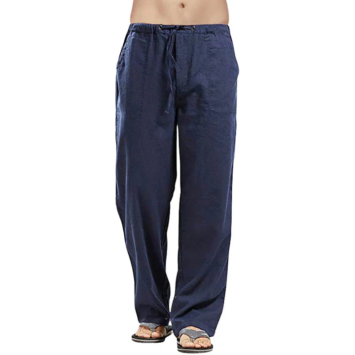 Ralph – Pantalons en lin respirant pour hommes avec ajustement surdimensionné