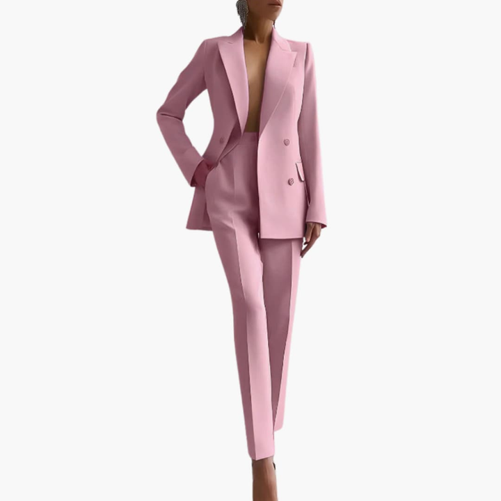 Ensemble de Costume Femme avec Blazer et Pantalons Droits