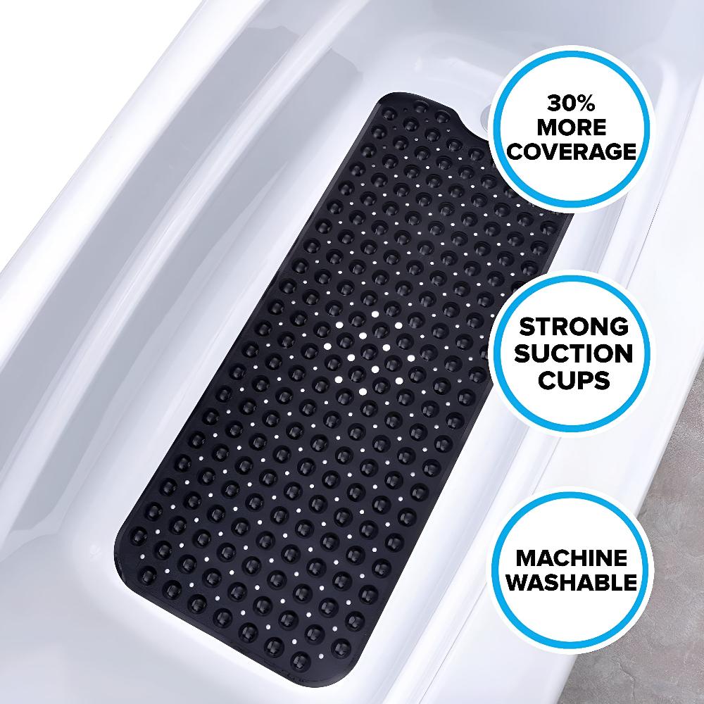 Tapis de Douche Antidérapant avec Brosse de Massage Intégrée