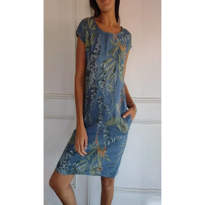 Robe Confortable Col Rond
