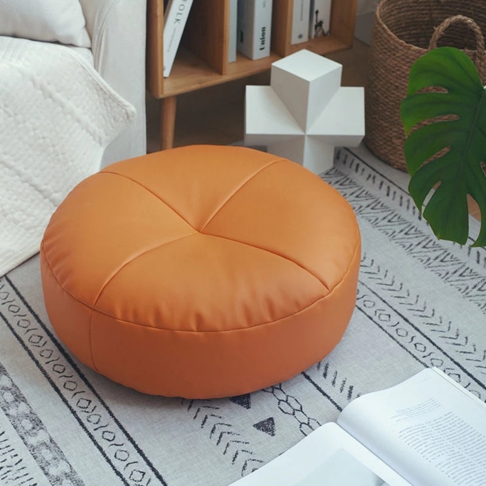 Coussin en Cuir PU Nappa style japonais