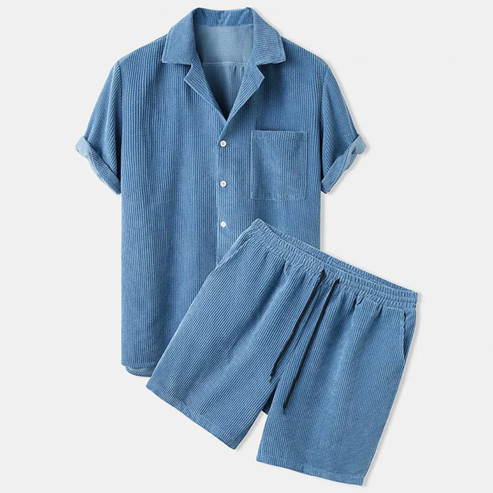 BreezeSet – Ensemble de Shorts en Corduroy pour Homme