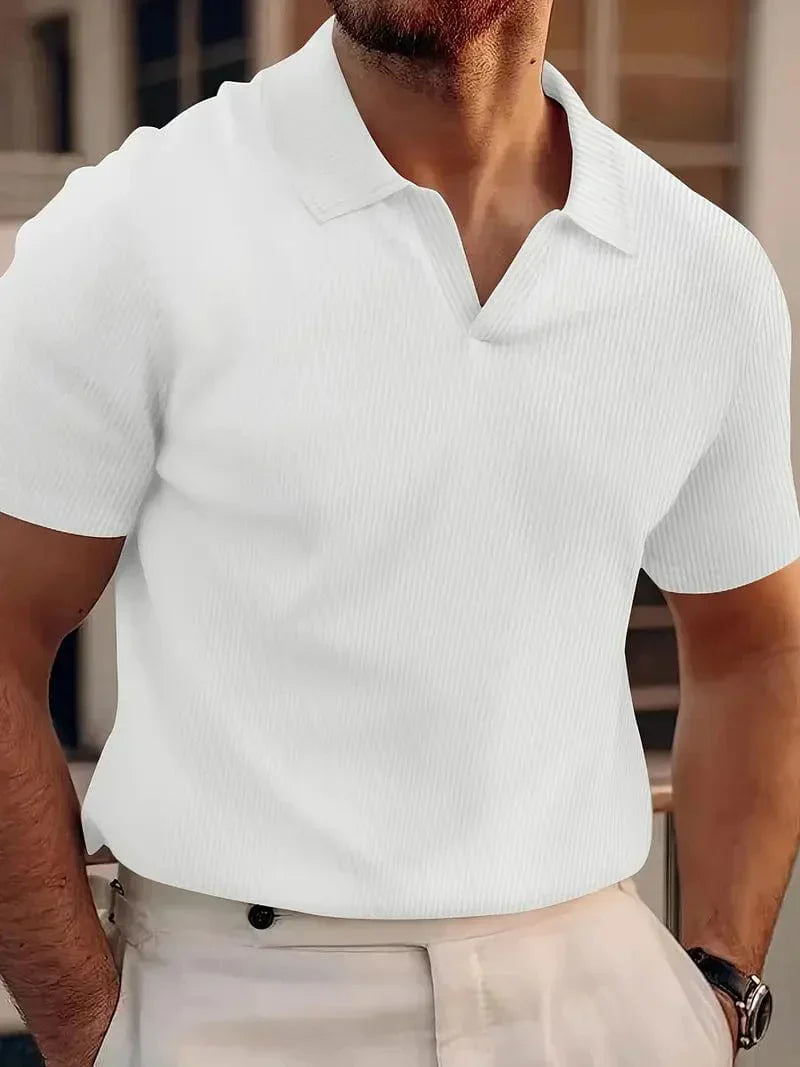 Chemise Polo Casual pour Hommes sans Boutons