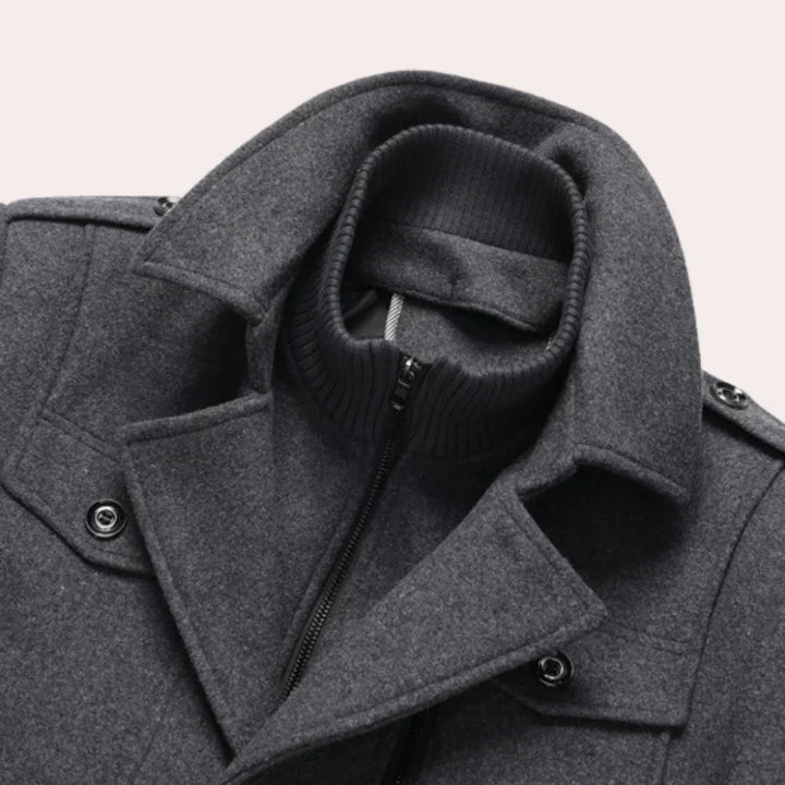 Manteau d'hiver deux pièces pour hommes : chaleur et style combinés