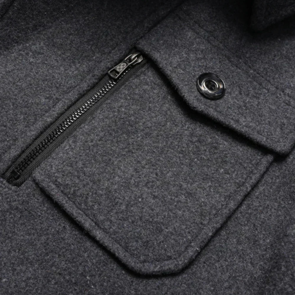 Manteau d'hiver deux pièces pour hommes : chaleur et style combinés