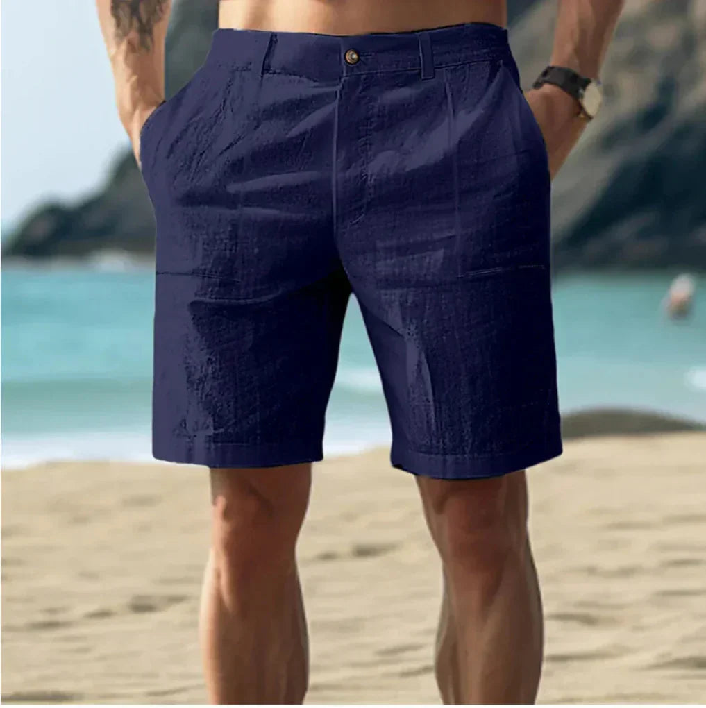 Shorts en lin pour hommes casual pour les jours d'été