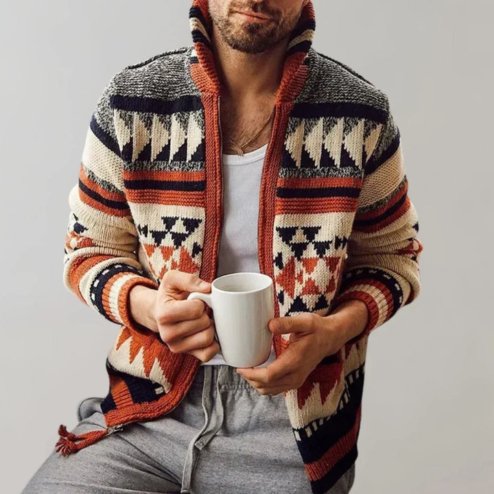 Gilet Jacquard Homme Chic