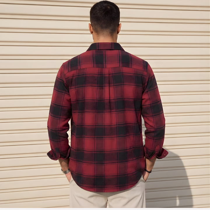 Chemise Flanelle Carree pour Homme