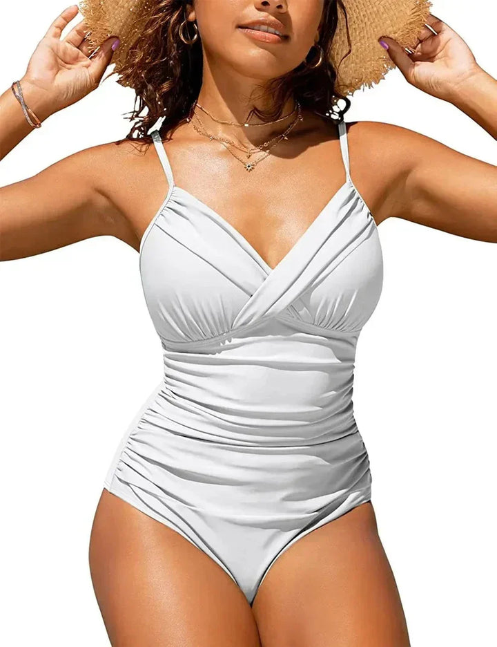 Maillot de Bain Push-Up avec Décolleté en V pour Femmes
