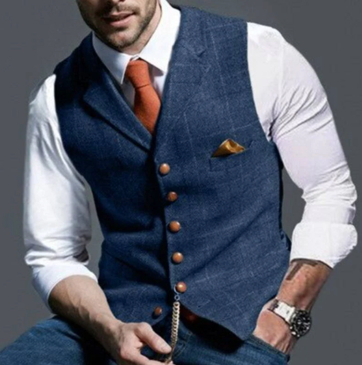 Gilet Vintage pour Homme – Style Classique avec Touche Moderne