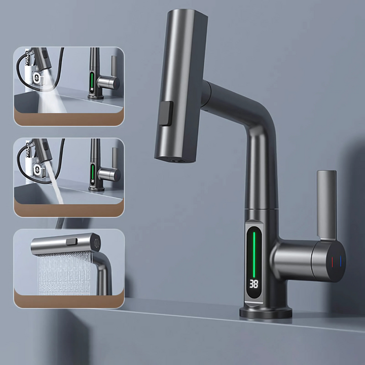 Robinet LED Flexible pour Cuisine & Salle de Bain