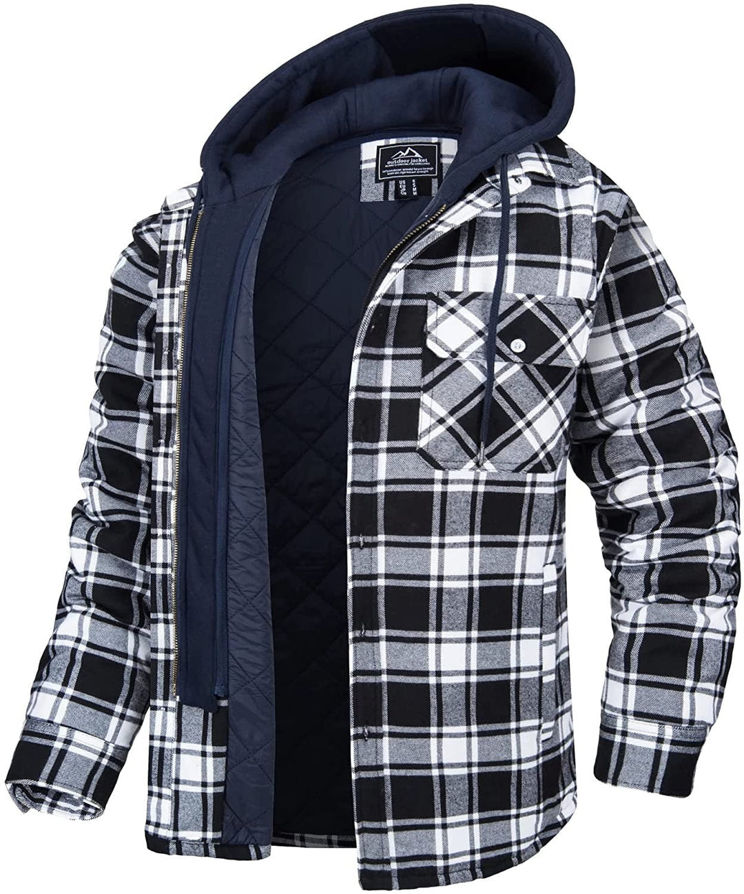 Veste à capuche mi-saison pour hommes