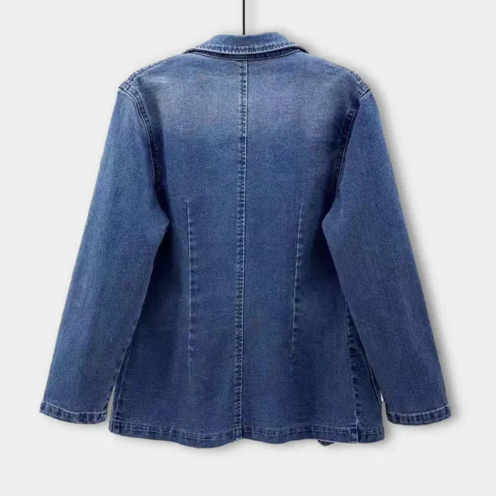 Blazer en Denim Chic pour Femmes