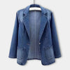 UrbanEdge – Blazer en Denim avec Coupe Classique