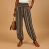 Pantalons Hauts Taille Basse Boho Femme