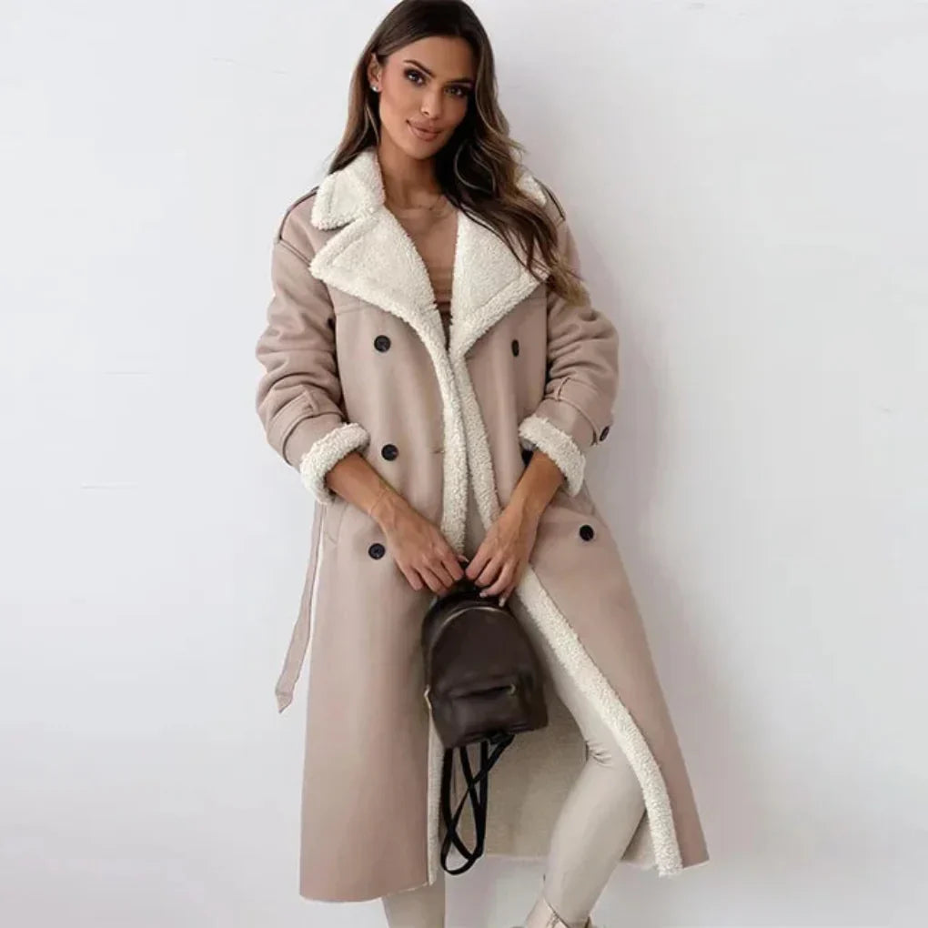 Manteau Long Femme Bouton