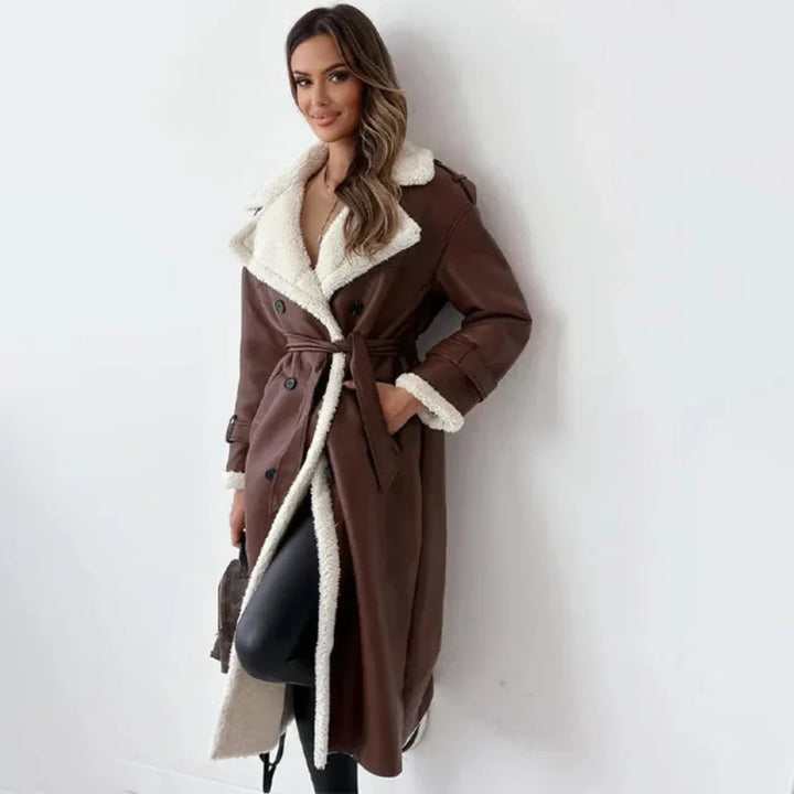 Manteau Long Femme Bouton