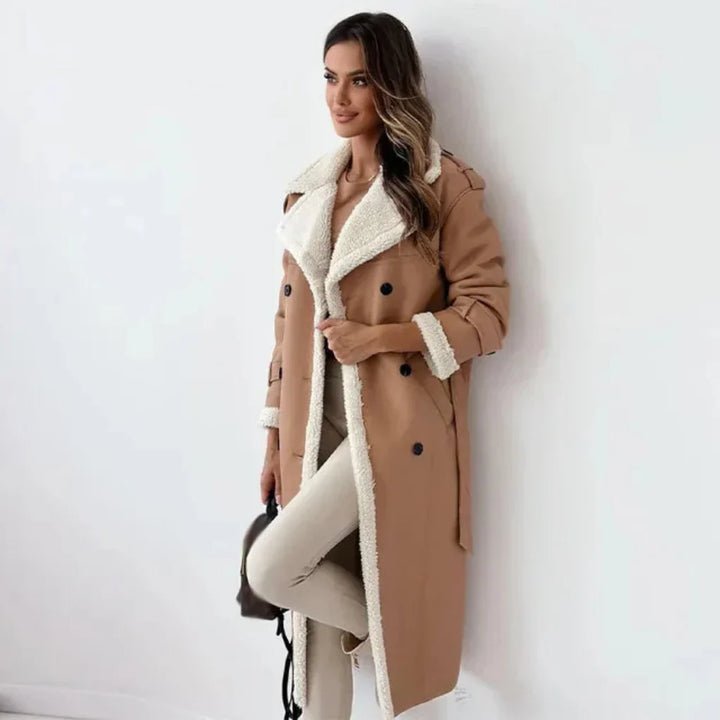 Manteau Long Femme Bouton
