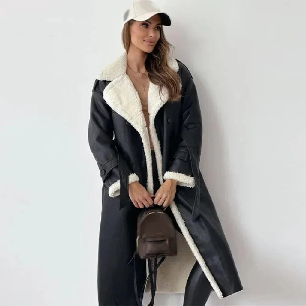 Manteau Long Femme Bouton