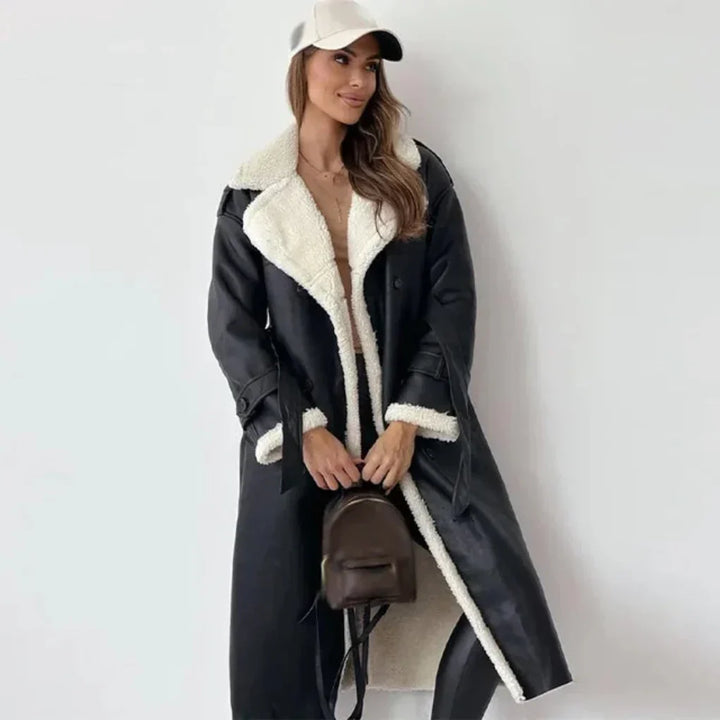Manteau Long Femme Bouton