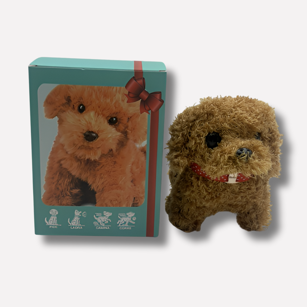 Chien en Peluche Hyper-Réaliste