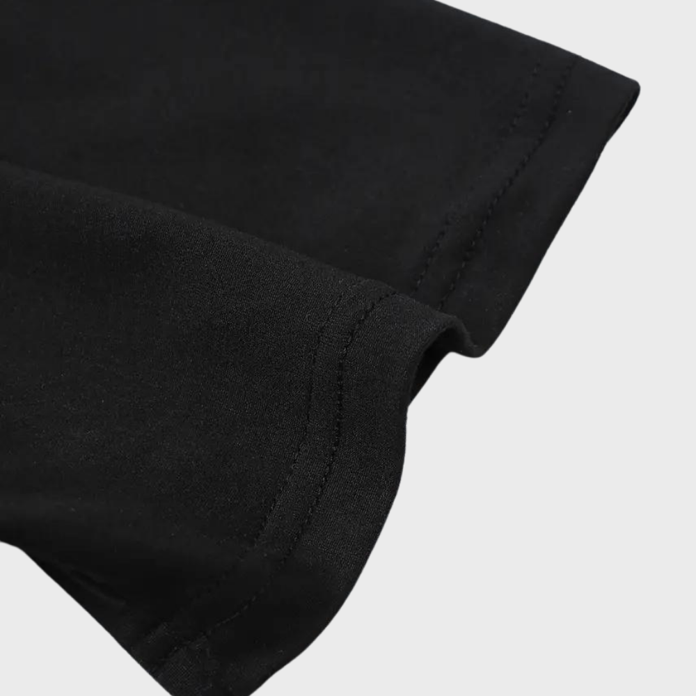 T-shirt casual pour homme avec col rond et impression minimaliste