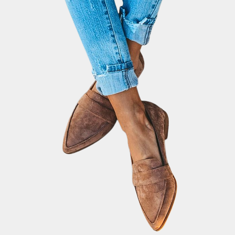 Loafers Femmes Suede-Look