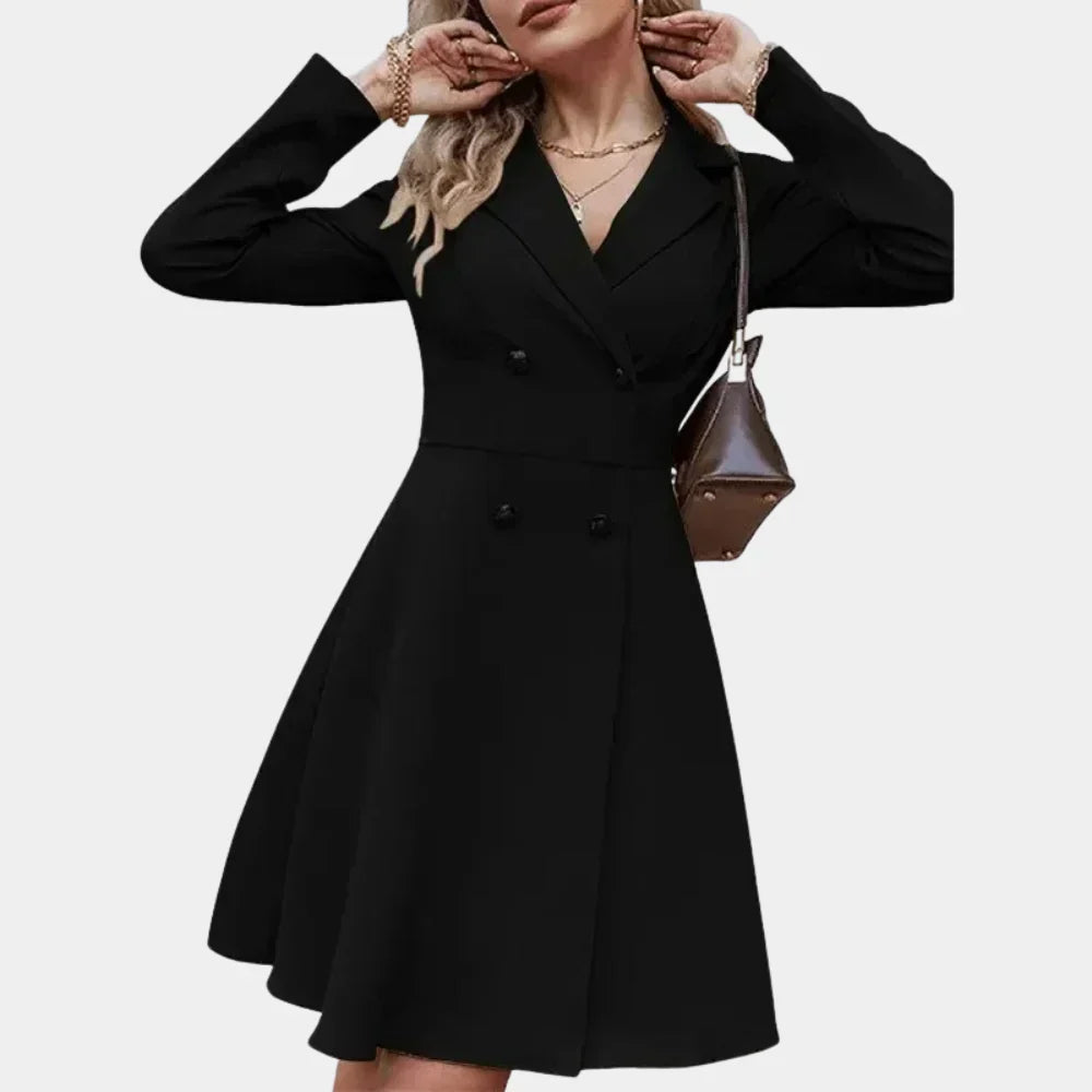 FrostElegance – Manteau Hiver A-Ligne pour Femmes