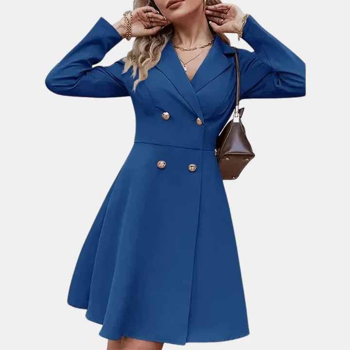 FrostElegance – Manteau Hiver A-Ligne pour Femmes