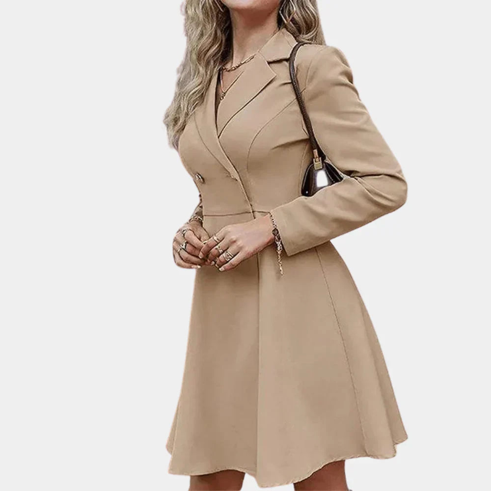 FrostElegance – Manteau Hiver A-Ligne pour Femmes