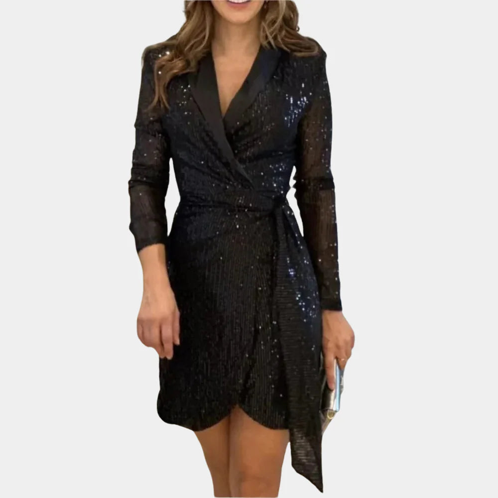 Robe Blazer Chic pour Femmes Sophistication avec une Touche Glamoureuse