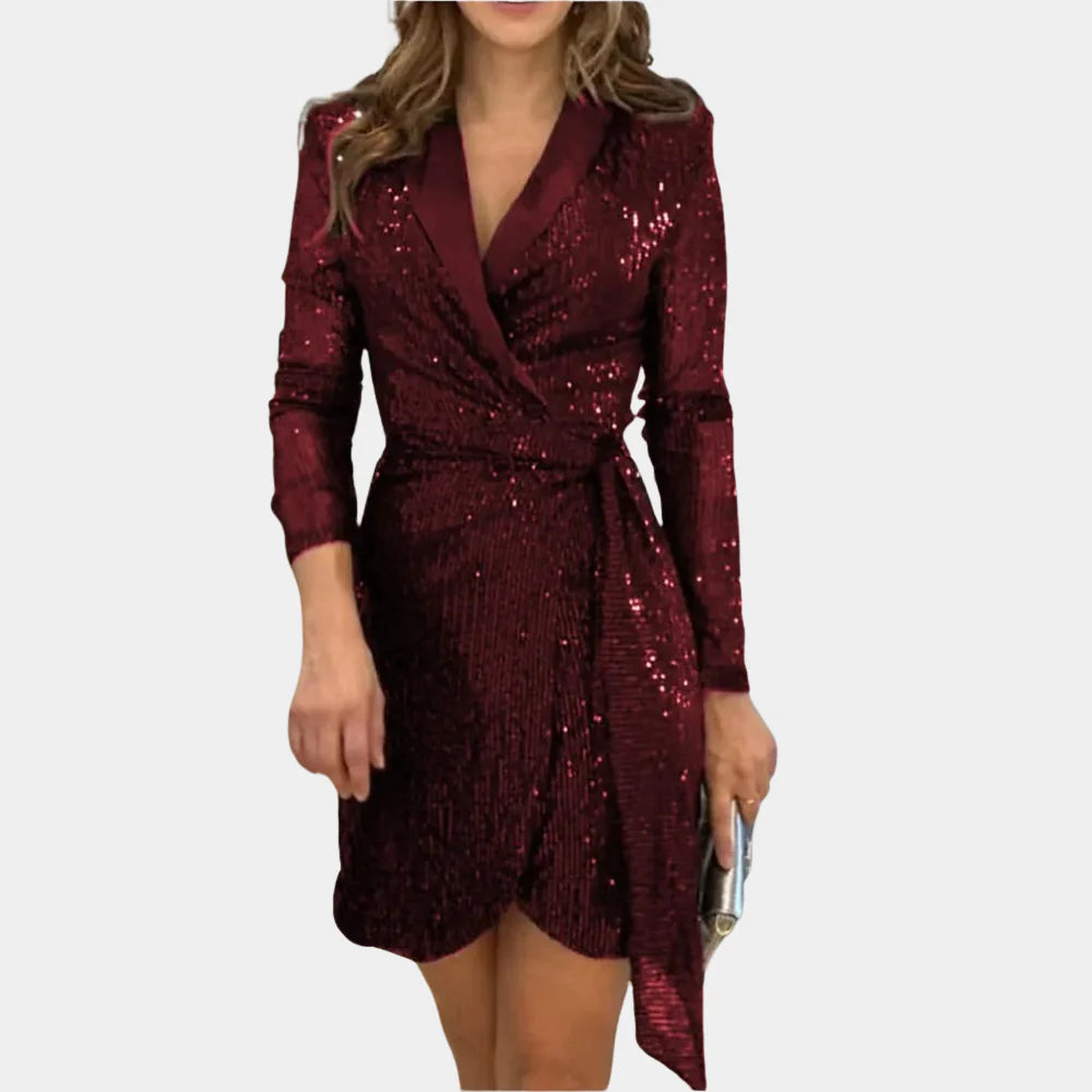 Robe Blazer Chic pour Femmes Sophistication avec une Touche Glamoureuse