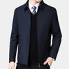 Veste d'automne pour homme avec zip et col classique