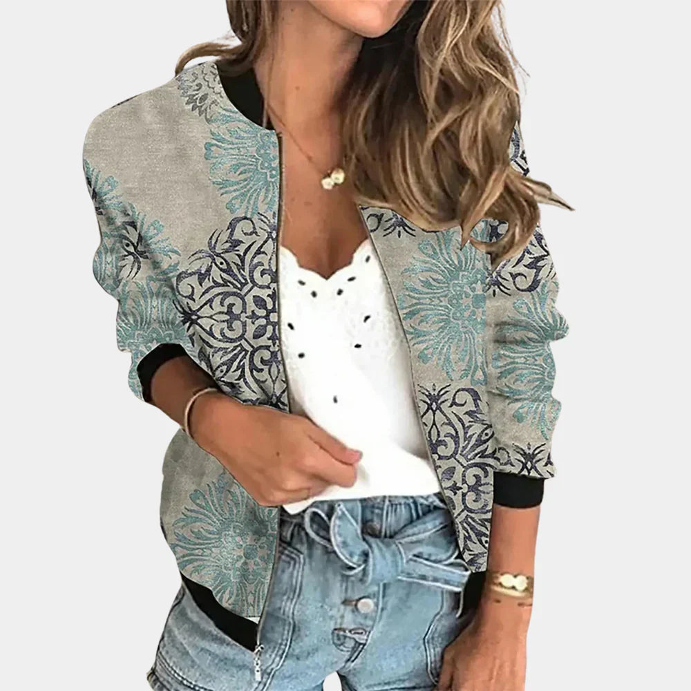 Veste Imprimée Tendance avec Design Floral