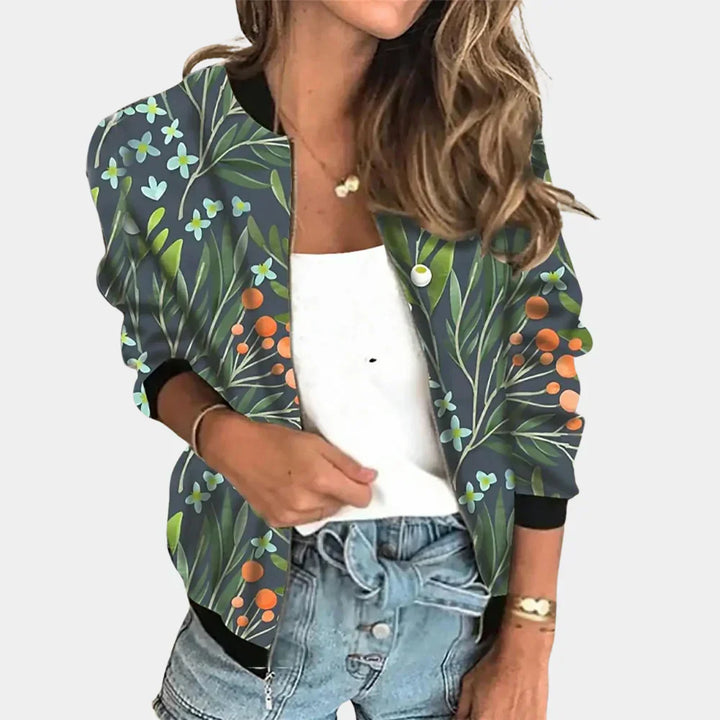 Veste Imprimée Tendance avec Design Floral