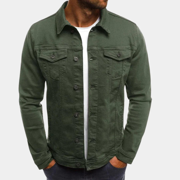 Veste en Denim Casual pour Hommes - Style Intemporel Rencontre Confort Quotidien